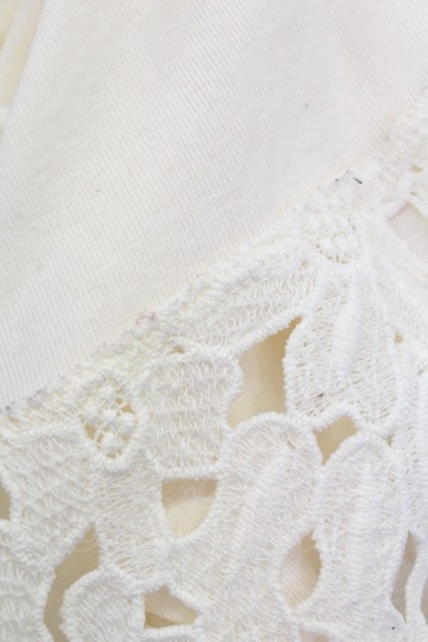 画像6: axes femme / 裾花レースデザインタンクトップ M キナリ T-25-12-11-008-AX-TO-SA-ZT (6)
