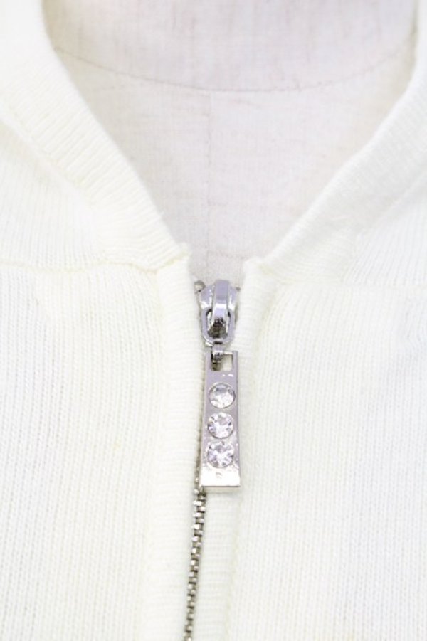 画像3: LODISPOTTO / ストーンZIPニットフードカーディガン  アイボリー T-25-12-11-009-LO-TO-SA-ZT (3)