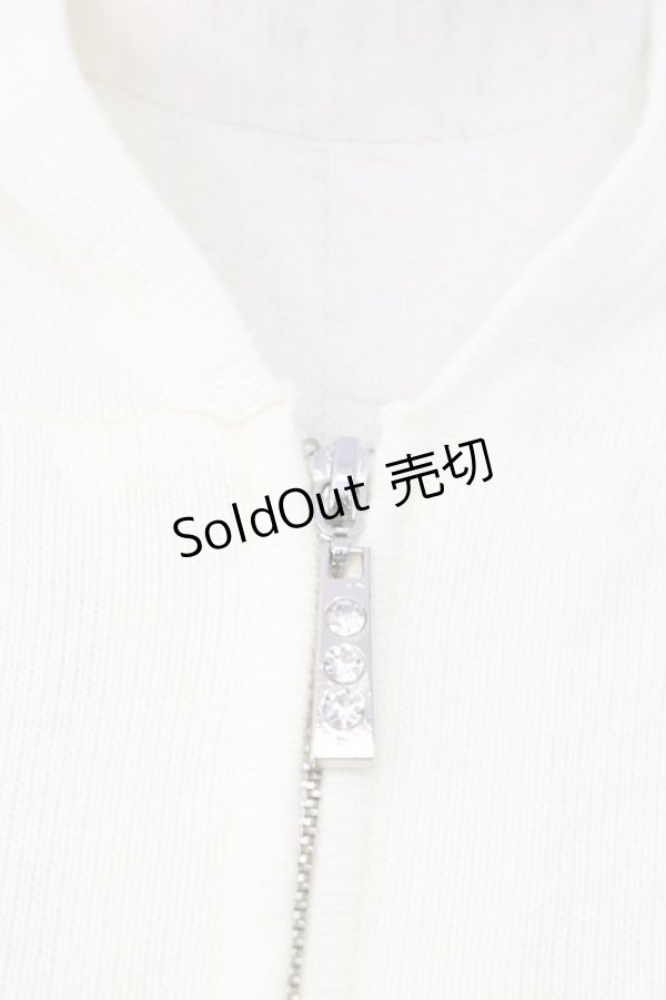 画像3: LODISPOTTO / ストーンZIPニットフードカーディガン  アイボリー T-25-12-11-009-LO-TO-SA-ZI (3)
