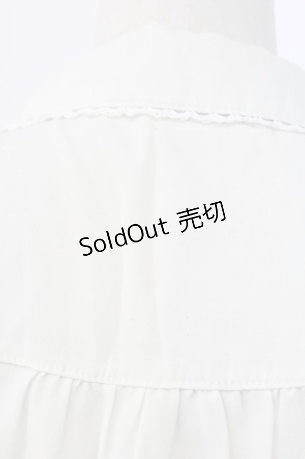 画像3: axes femme / 開襟お茶会刺繍ブラウス  キナリ T-25-12-11-011-AX-BL-SA-ZI (3)