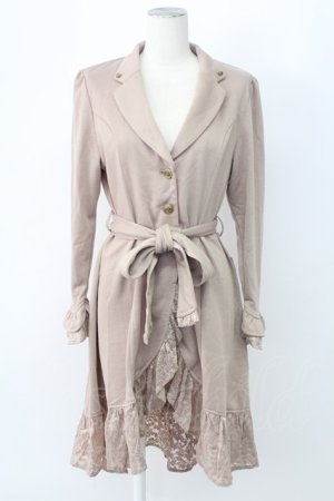 画像: axes femme / 裏毛素材テーラーコーディガン  ベージュ T-25-12-11-013-AX-TO-SA-ZT