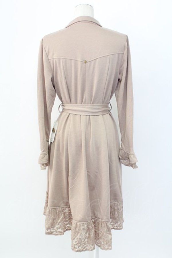 画像2: axes femme / 裏毛素材テーラーコーディガン  ベージュ T-25-12-11-013-AX-TO-SA-ZT (2)