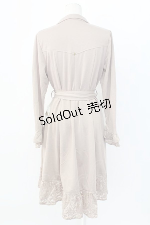 画像2: axes femme / 裏毛素材テーラーコーディガン  ベージュ T-25-12-11-013-AX-TO-SA-ZI (2)