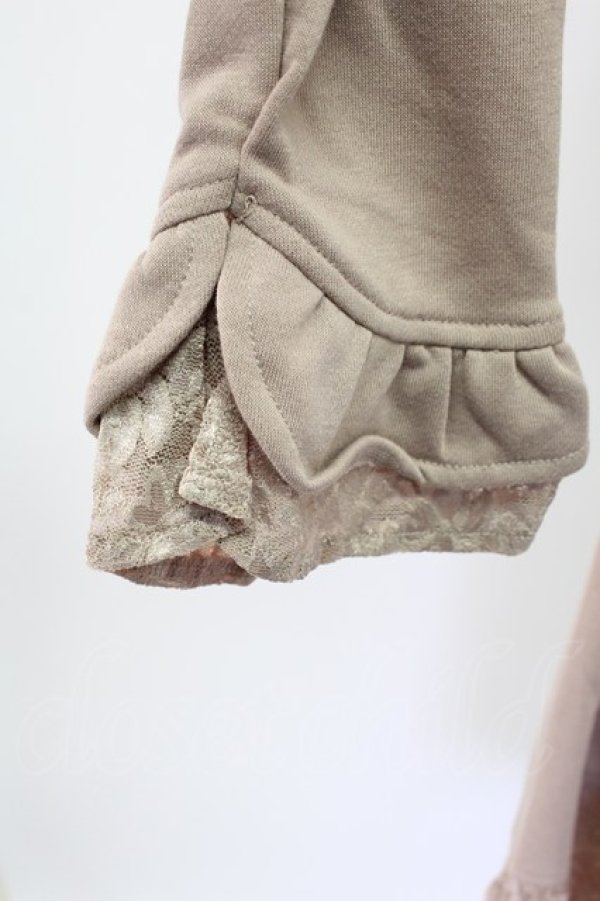 画像3: axes femme / 裏毛素材テーラーコーディガン  ベージュ T-25-12-11-013-AX-TO-SA-ZT (3)