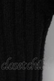 画像6: axes femme / リブ編みガウン風カーディガン  黒 T-25-12-14-015-AX-TO-SA-ZT (6)