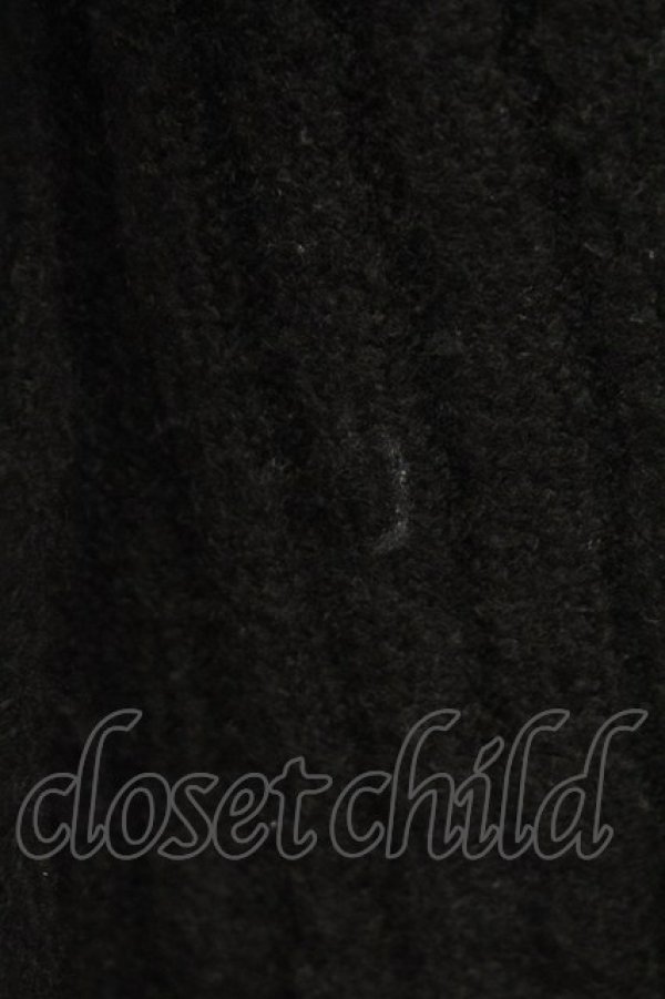 画像7: axes femme / リブ編みガウン風カーディガン  黒 T-25-12-14-015-AX-TO-SA-ZT (7)