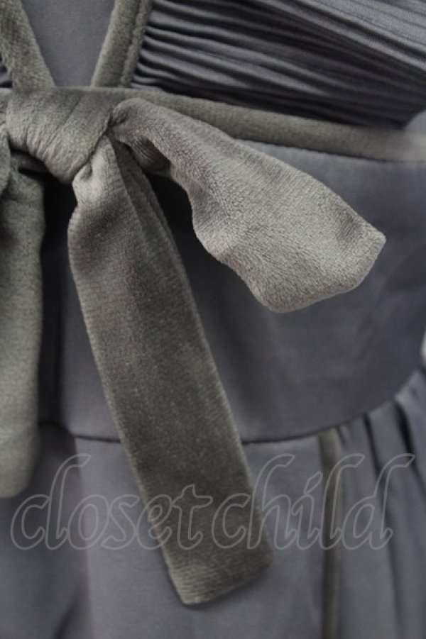 画像4: melume / makiコラボ/プリーツ襟ワンピース L グレー T-25-12-14-020-0-OP-SA-ZT (4)