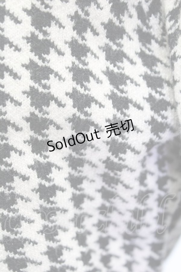 画像7: pium / 千鳥カーデ&ビジュー付きニットキャミワンピSET  黒 T-25-12-14-021-0-OP-SA-ZT (7)