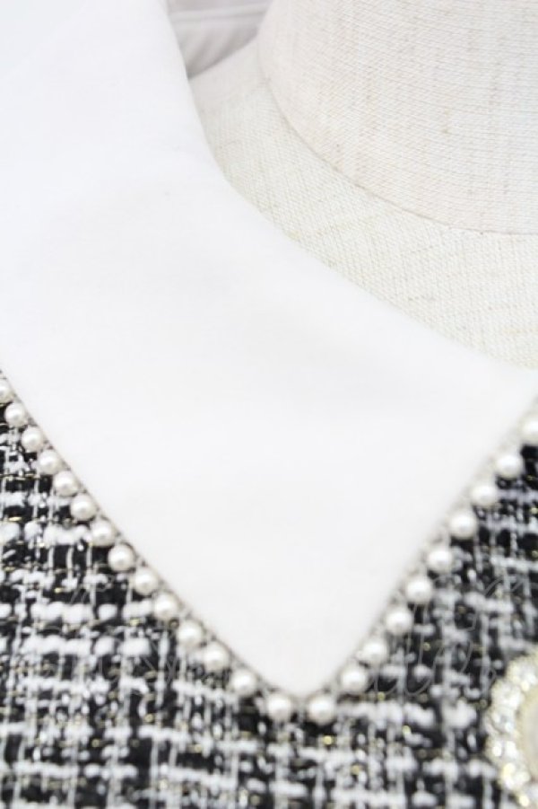 画像6: evelyn / ビジューボタンツイードワンピース  グレー T-25-12-14-023-LO-OP-SA-ZT (6)