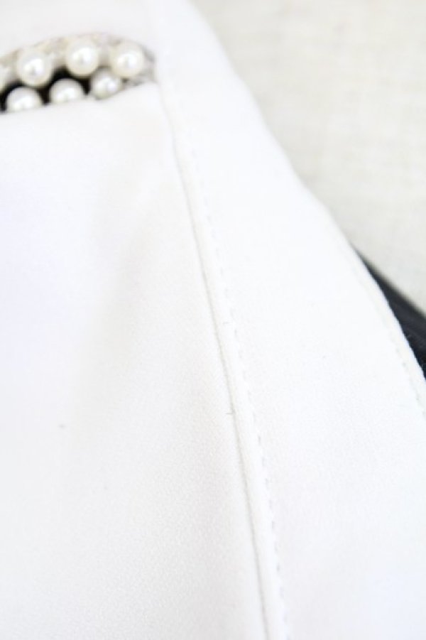 画像10: evelyn / ビジューボタンツイードワンピース  グレー T-25-12-14-023-LO-OP-SA-ZT (10)