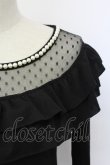 画像3: MA*RS / パール&ドットチュールワンピース  黒Ｘ白 T-25-12-14-025-EL-OP-SA-ZT (3)