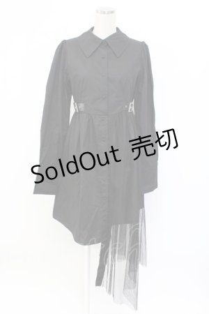 画像: Jamie エーエヌケー / チュールスカート付きワンピース  ブラック T-25-12-14-026-LO-OP-SA-ZT020