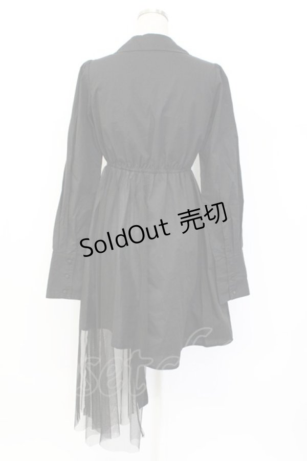 画像2: Jamie エーエヌケー / チュールスカート付きワンピース  ブラック T-25-12-14-026-LO-OP-SA-ZT020 (2)