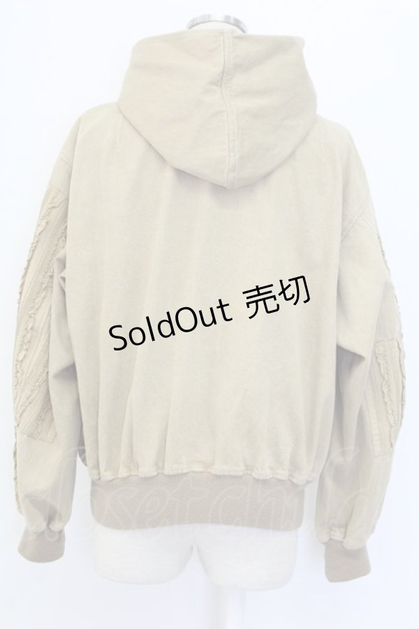 画像2: KANEKO ISAO / 縦フリル&ピンタックブルゾン  ベージュ T-25-12-14-028-EL-JA-SA-ZT (2)