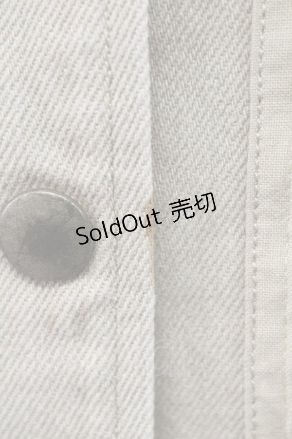 画像4: KANEKO ISAO / 縦フリル&ピンタックブルゾン  ベージュ T-25-12-14-028-EL-JA-SA-ZT (4)