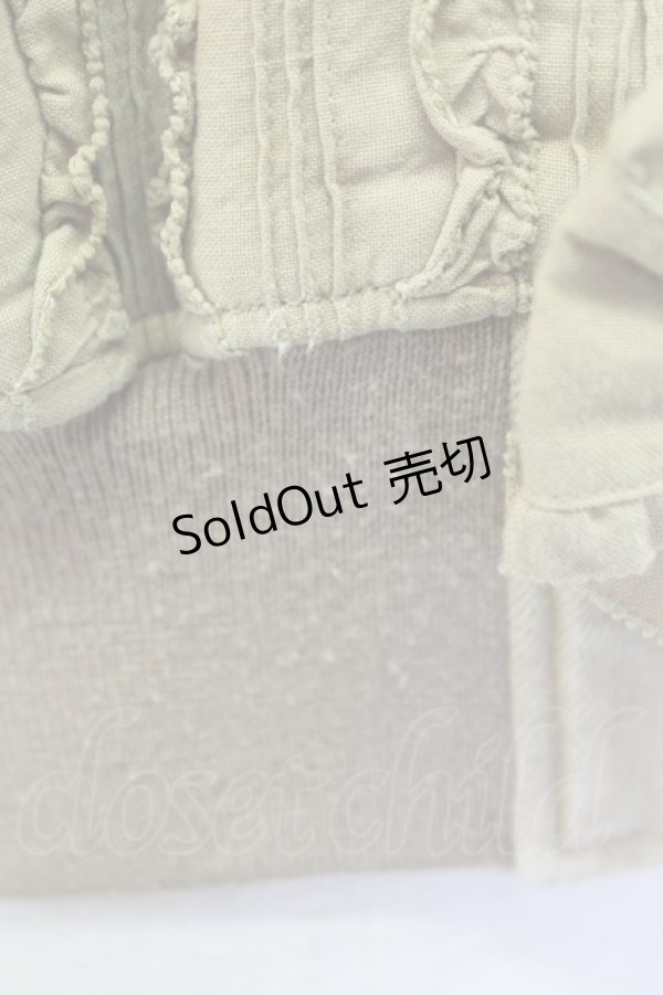 画像7: KANEKO ISAO / 縦フリル&ピンタックブルゾン  ベージュ T-25-12-14-028-EL-JA-SA-ZT (7)