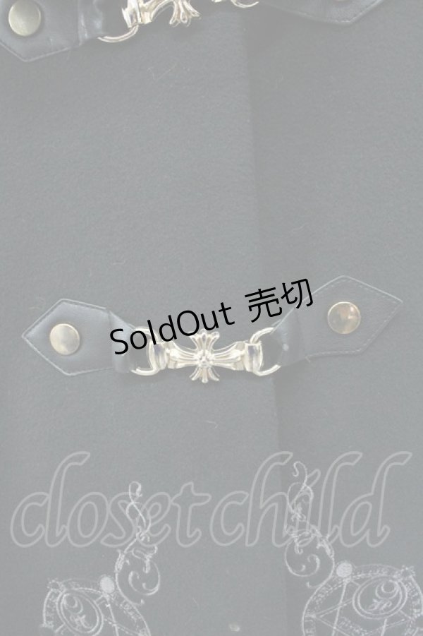 画像3: Amavel / 古の魔術書フードポンチョコート  黒 T-25-12-14-029-CA-CO-SA-ZT-CC053 (3)