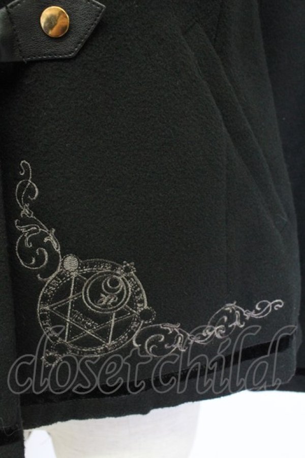 画像4: Amavel / 古の魔術書フードポンチョコート  黒 T-25-12-14-029-CA-CO-SA-ZT (4)