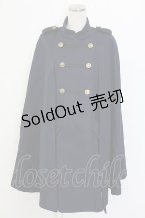 画像: axes femme / ナポレオンマント風コート  ネイビー T-25-12-14-030-AX-CO-SA-ZT