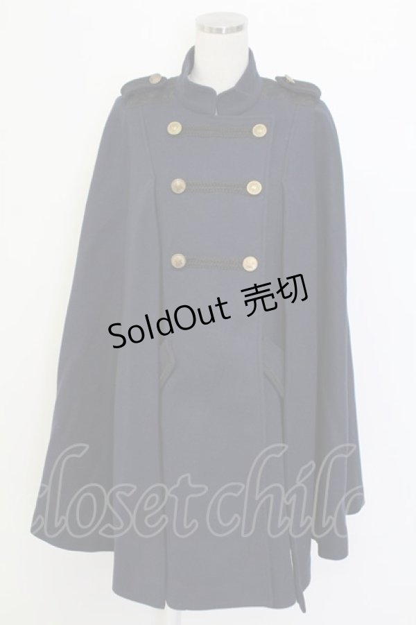 画像1: axes femme / ナポレオンマント風コート  ネイビー T-25-12-14-030-AX-CO-SA-ZT (1)