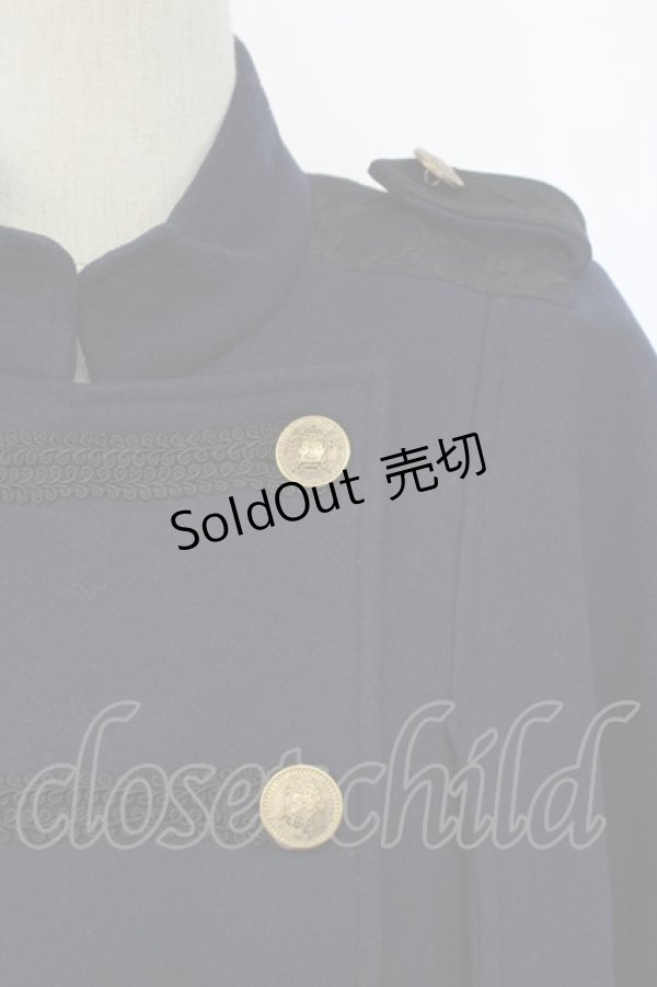 画像3: axes femme / ナポレオンマント風コート  ネイビー T-25-12-14-030-AX-CO-SA-ZT (3)