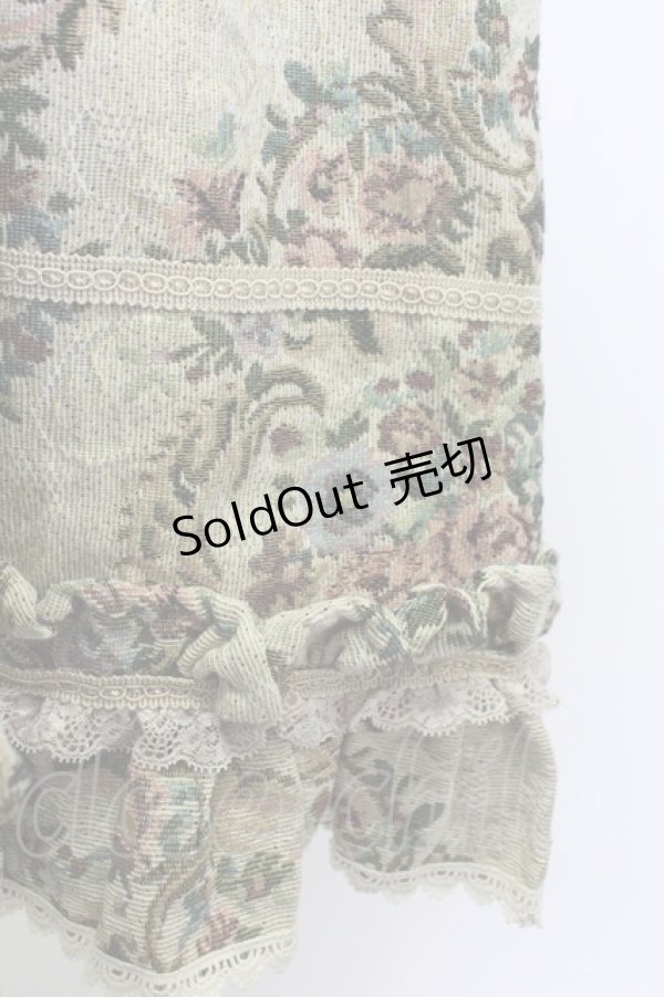 画像3: PrivateSquare. / 小花ブーケ柄ゴブランロングスカート M ベージュ T-25-12-14-032-LO-SK-SA-ZT (3)