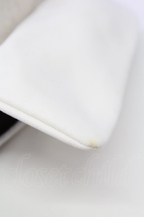 画像5: evelyn / Uフリルバイカラーリボンブラウス  ホワイト T-25-12-14-001-LO-BL-SA-ZT (5)