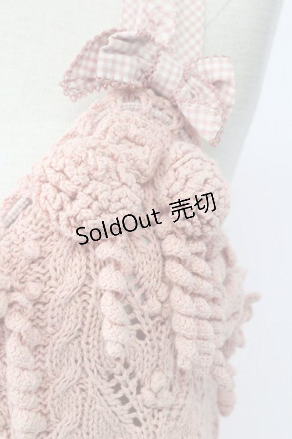 画像5: PINK HOUSE / ニットキャミソールトップス  ピンク T-25-12-14-007-LO-TO-SA-ZT (5)