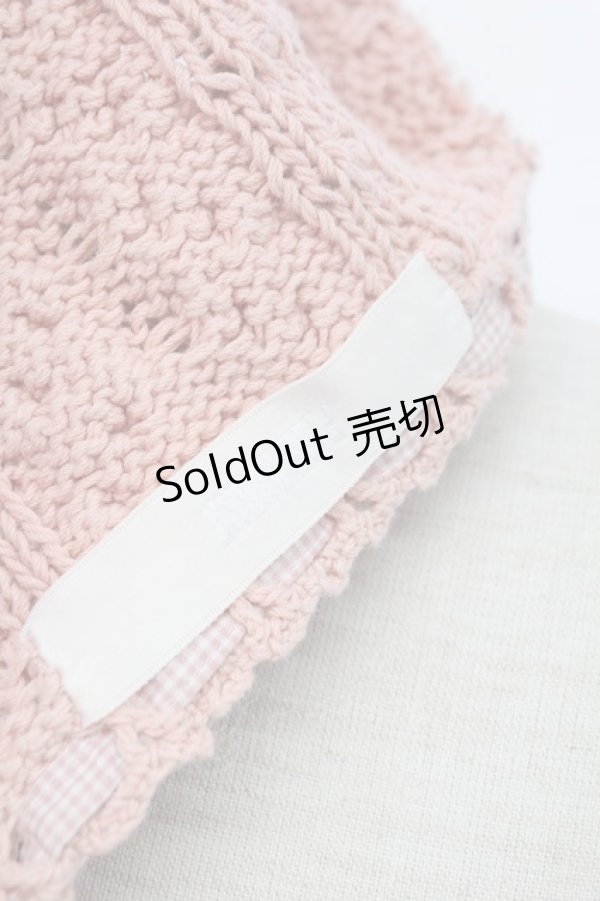 画像7: PINK HOUSE / ニットキャミソールトップス  ピンク T-25-12-14-007-LO-TO-SA-ZT (7)