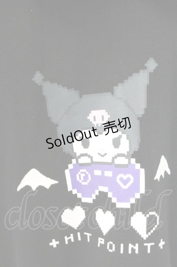 画像5: NOEMIE / Kuromiスウェットセーラーワンピース  黒Ｘ紫 T-25-12-14-010-LO-OP-SA-ZT (5)