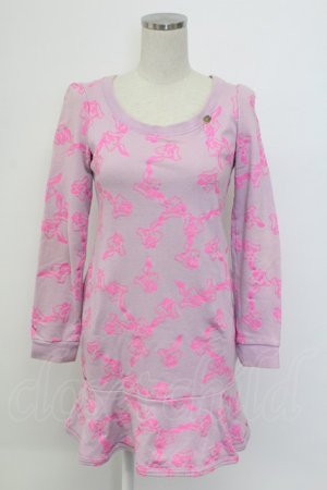 画像: MILK / ラビットパターンドレス  パープル T-25-12-14-011-ML-OP-SA-ZT