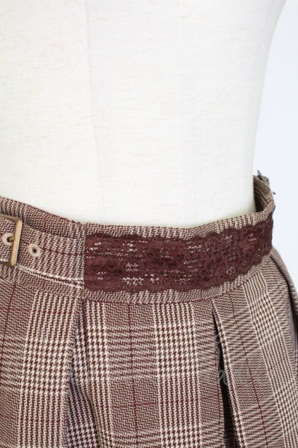 画像4: axes femme / サイドベルトタックキュロット  ブラウン T-25-12-17-033-AX-PA-SA-ZT (4)