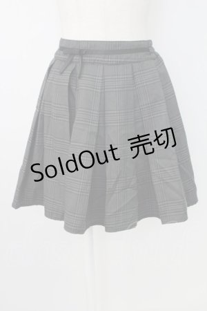 画像: axes femme / チェックショートパンツ  グレーＸ黒チェック T-25-12-17-036-AX-PA-SA-ZT