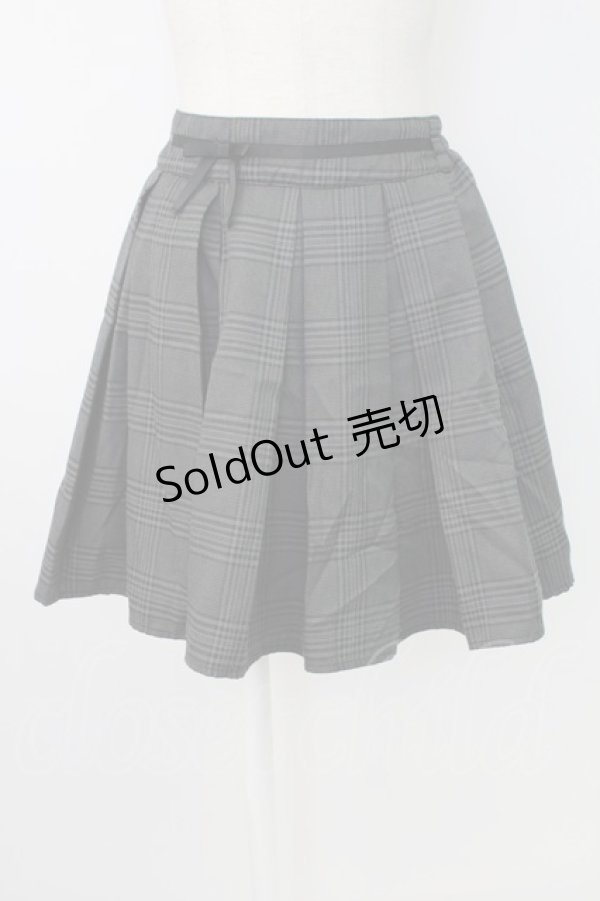 画像1: axes femme / チェックショートパンツ  グレーＸ黒チェック T-25-12-17-036-AX-PA-SA-ZT (1)