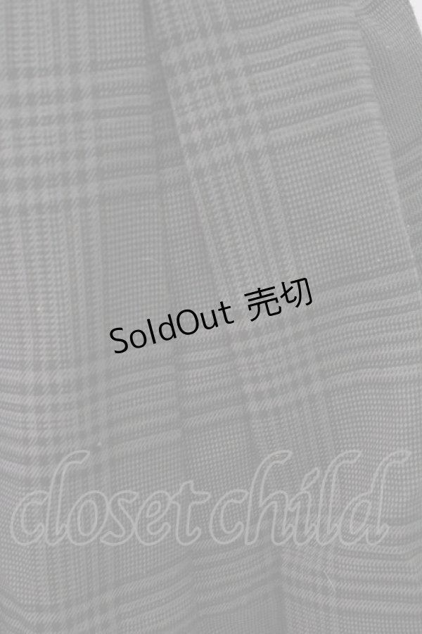 画像3: axes femme / チェックショートパンツ  グレーＸ黒チェック T-25-12-17-036-AX-PA-SA-ZT (3)