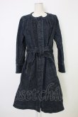 画像1: INGEBORG / フラワー刺繍デニム風ロングコート  青デニム T-25-12-17-045-LO-CO-SA-ZT (1)