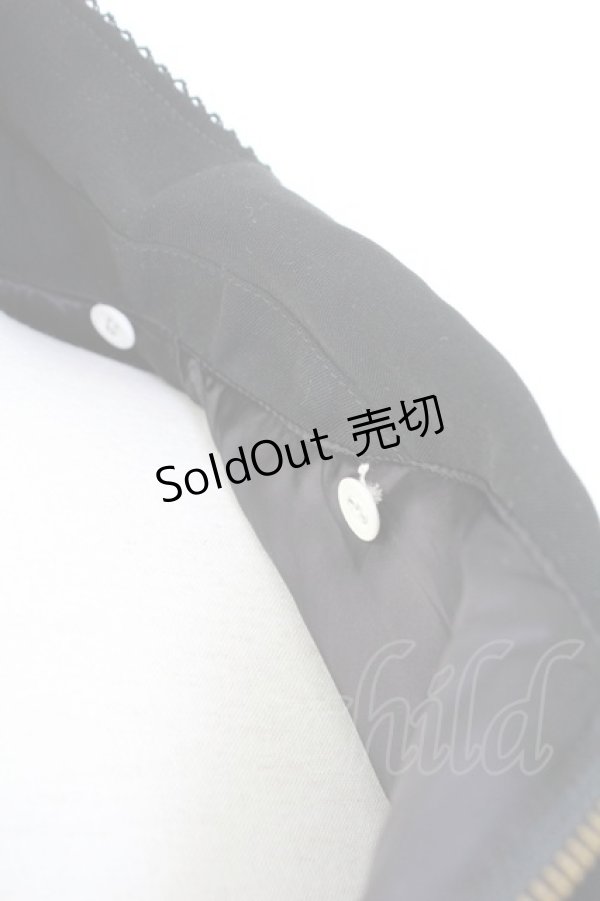 画像4: KANEKO ISAO / キルティング袖リボンブルゾン  ブラック T-25-12-17-046-EL-CO-SA-ZT (4)