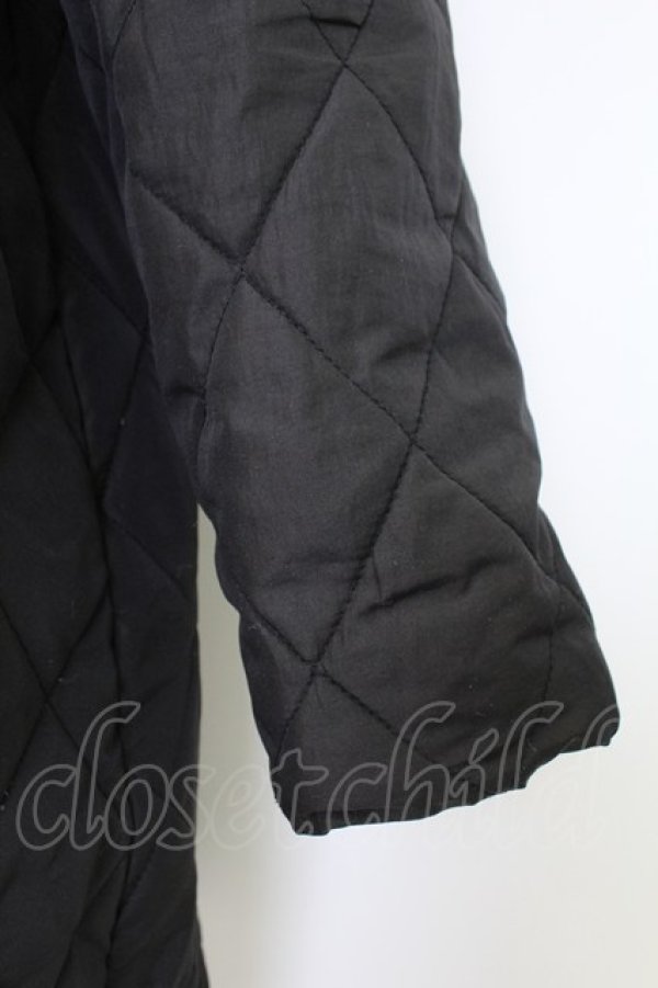 画像3: PINK HOUSE / ファー付きキルティングコート  黒 T-25-12-17-047-LO-OP-SA-ZT (3)