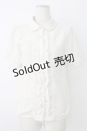 画像: axes femme / カメオ付アンティークブラウス  アイボリー T-25-12-17-008-AX-BL-SA-ZT