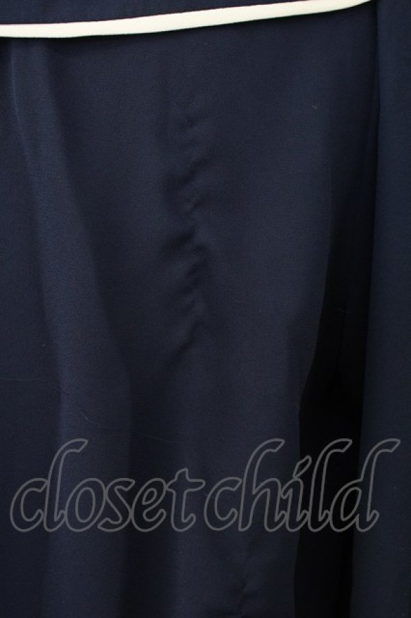 画像3: axes femme / パイピングブラウス  ネイビー T-25-12-17-016-AX-BL-SA-ZT (3)