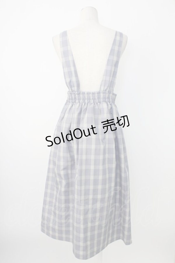 画像2: axes femme / センターボタンジャンスカ  ブルーチェック T-25-12-17-022-AX-OP-SA-ZT526 (2)