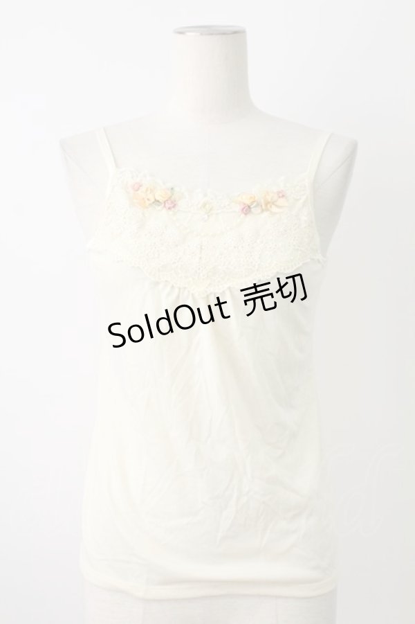 画像1: axes femme / ガーデンキャミ  アイボリー T-25-12-17-004-AX-TO-SA-ZT526 (1)