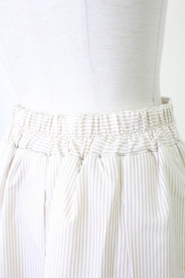 画像3: axes femme / ビット付きバイカラーストライプスカート  ブラウン T-25-12-17-032-AX-SK-SA-ZT (3)