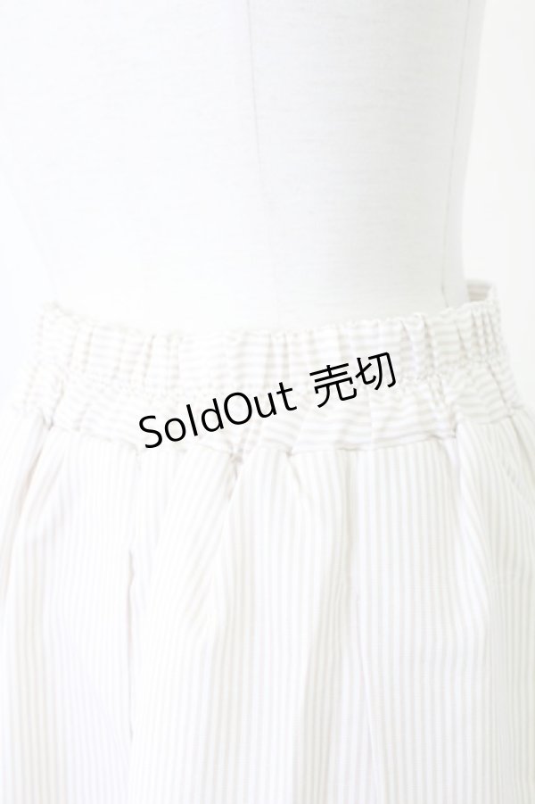 画像3: axes femme / ビット付きバイカラーストライプスカート  ブラウン T-25-12-17-032-AX-SK-SA-ZT527 (3)