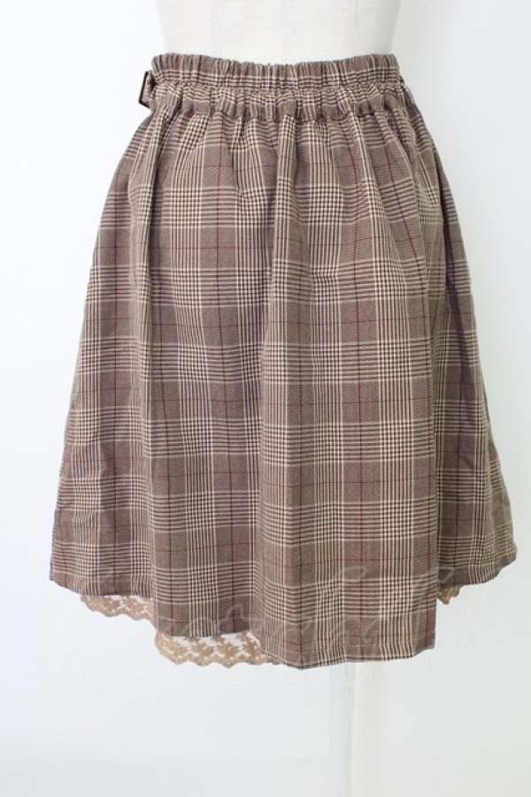 画像2: axes femme / サイドベルトタックキュロット  ブラウン T-25-12-17-033-AX-PA-SA-ZT (2)