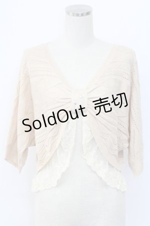 画像: axes femme / リボンボレロ  ピンク T-25-12-18-001-AX-TO-SA-ZT