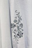 画像3: axes femme / 袖刺繍チャイナ釦シャツワンピース M サックス T-25-12-18-022-AX-OP-SA-ZT (3)