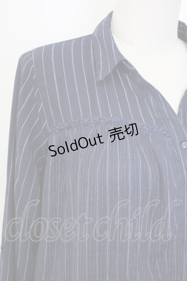 画像3: axes femme / チュール重ねチュニック M ネイビー T-25-12-18-023-AX-OP-SA-ZT452 (3)