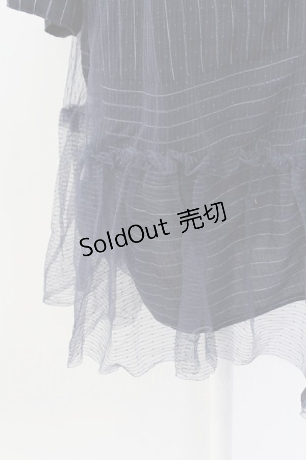 画像4: axes femme / チュール重ねチュニック M ネイビー T-25-12-18-023-AX-OP-SA-ZT452 (4)