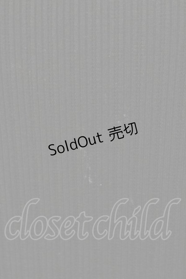 画像4: axes femme / キラキラお花ビジューリブプルオーバー  ブラック T-25-12-18-003-AX-TO-SA-ZT (4)